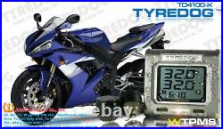 TYREDOG TPMS 2 WHEELS Motorcycle Tyre Pressure Wireless Monitor System TD 4100A