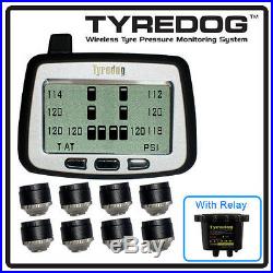 TYREDOG TPMS with 8 Cap Sensor RV Tire Pressure Monitoring System Priority Ship
