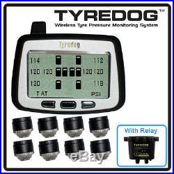 TYREDOG TPMS with 8 Cap Sensor RV Tire Pressure Monitoring System Priority Ship