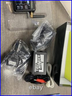 Tire Minder, 2 Tire System Complete With Stand, Plug, Sensors, Batteries