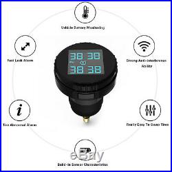 Tire Pressure LCD Display Monitoring System Wireless 4 Sensors TPMS For Car Fine
