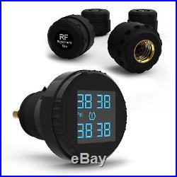 Tire Pressure Monitoring System 4 External Air Sensors Travel Monitor Safety New