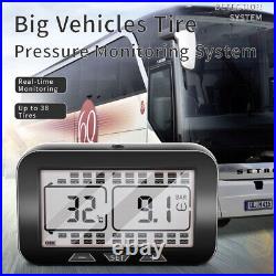 Tire Pressure Monitoring System Solar TPMS 6 Sensor & Repeater for Trailer RVs