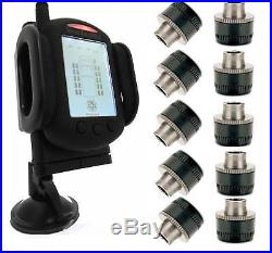 Tire Pressure Monitoring System for Truck or RV TPMS 10 Sensors plus Booster