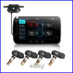 Tire Pressure Monitoring System with 4 Interior Sensors For All Android Car Dvd