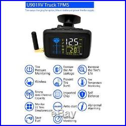 Trucks TPMS Car Wireless Tire Pressure Monitoring System 6 Wheel External Sensor