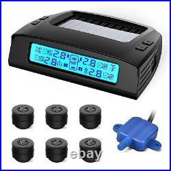 Tymate Tire Pressure Monitoring System Solar Charge RV TPMS, 5 Alarm Modes