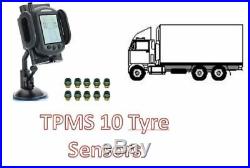 Tyre Pressure Monitoring System for CAR & CARAVAN 10 tyre sensors