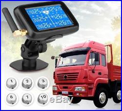 U901 Wireless Car LCD TPMS Tire Pressure Monitor System + 6 Sensors Bar/PSI