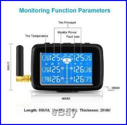 U901 Wireless LCD TPMS Car Truck Tire Pressure Monitoring System With 6 Sensors