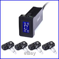 US SHIP For Toyota Wireless TPMS Tire Pressure Monitor+4 Sensors LCD Display