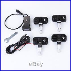 US SHIP For Toyota Wireless TPMS Tire Pressure Monitor+4 Sensors LCD Display