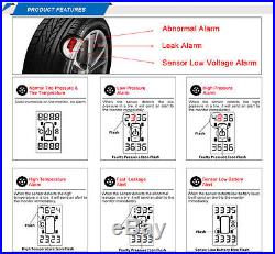 US SHIP For Toyota Wireless TPMS Tire Pressure Monitor+4 Sensors LCD Display