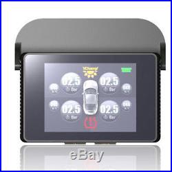 US Set Solar Charge Wireless TPMS Tire Pressure Monitor System+4 External Sensor