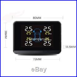 Universal Car Auto TPMS Tire Pressure Monitoring +4 Internal Sensors LCD Display