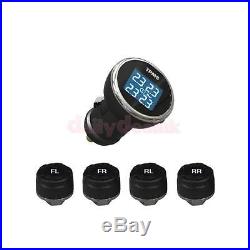 Universal TPMS External LCD Digital Tire Pressure Monitoring System With Sensor