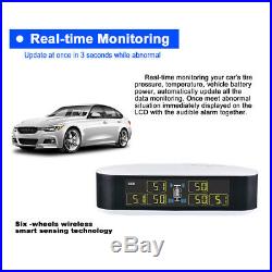 Wireless Car Tire Tyre Pressure Monitoring System TPMS 6 Sensor for RV MA1996