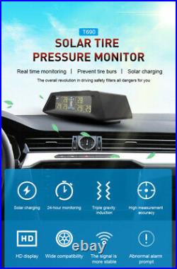 Wireless LCD Tire Pressure Monitoring System For RV Trailer + 6 External Sensors