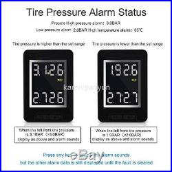 Wireless PSI/BAR TPMS Tire Tyre Pressure Monitor System+4 Sensors LCD For TOYOTA