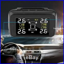 Wireless Solar Power TPMS Tire Pressure Monitoring System with 4 Interior Sensors