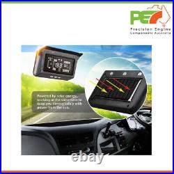 Wireless Solar TPMS LCD Truck Tire Pressure Monitoring System 8 External Sensor