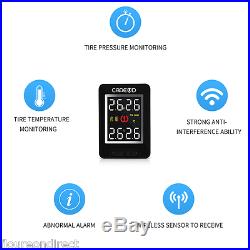 Wireless TPMS PSI/BAR Tire Tyre Pressure Monitor System+4 Sensors LCD For toyota