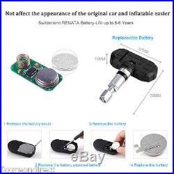 Wireless TPMS PSI/BAR Tire Tyre Pressure Monitor System+4 Sensors LCD For toyota