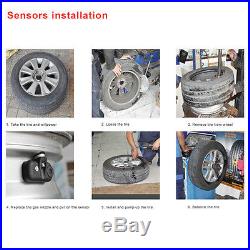 Wireless TPMS Tire Pressure Monitor+ Internal 4 Sensors LCD Display For Toyota