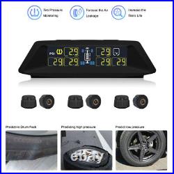 Wireless TPMS Tire Pressure Monitoring System Fits RV Tow with 6 External Sensors