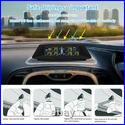 Wireless TPMS Tire Pressure Monitoring System Fits RV Tow with 6 External Sensors