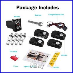 Wireless TPMS Tire Tyre Pressure Monitor System + 4 Interior Sensors For TOYOTA