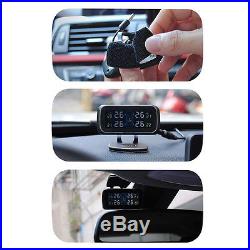 Wireless Tyre Pressure Monitoring System 4 External Sensors Tools for Car TPMS