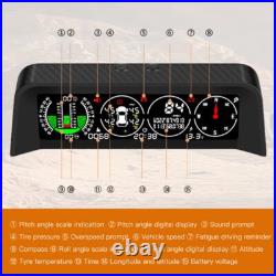 X91 Car GPS HUD TPMS Speed Slope Meter Auto Compass With Tire Pressure Sensor