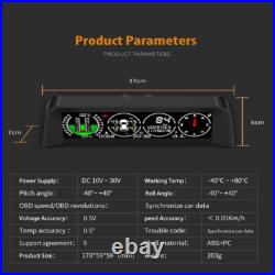 X91 Car GPS HUD TPMS Speed Slope Meter Auto Compass With Tire Pressure Sensor